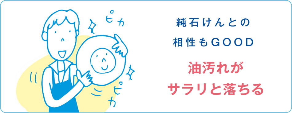 油汚れがサラリと落ちる