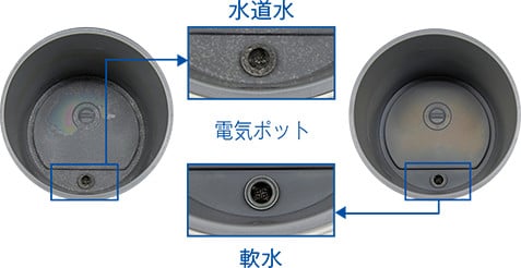 電気ポットのカルシウムイオンの結晶化